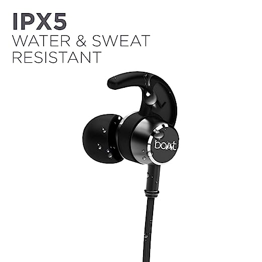 boAt Rockerz 235V2 Bluetooth Wireless In Ear Earphones With Mic With Asap Charge Technology, V5.0, Call Vibration Alert, Magnetic Eartips And Ipx5 Water & Sweat Resistance (Black) boAt Rockerz 235V2 Bluetooth Wireless In Ear Earphones With Mic With Asap Charge Technology, V5.0, Call Vibration Alert, Magnetic Eartips And Ipx5 Water & Sweat Resistance (Black)